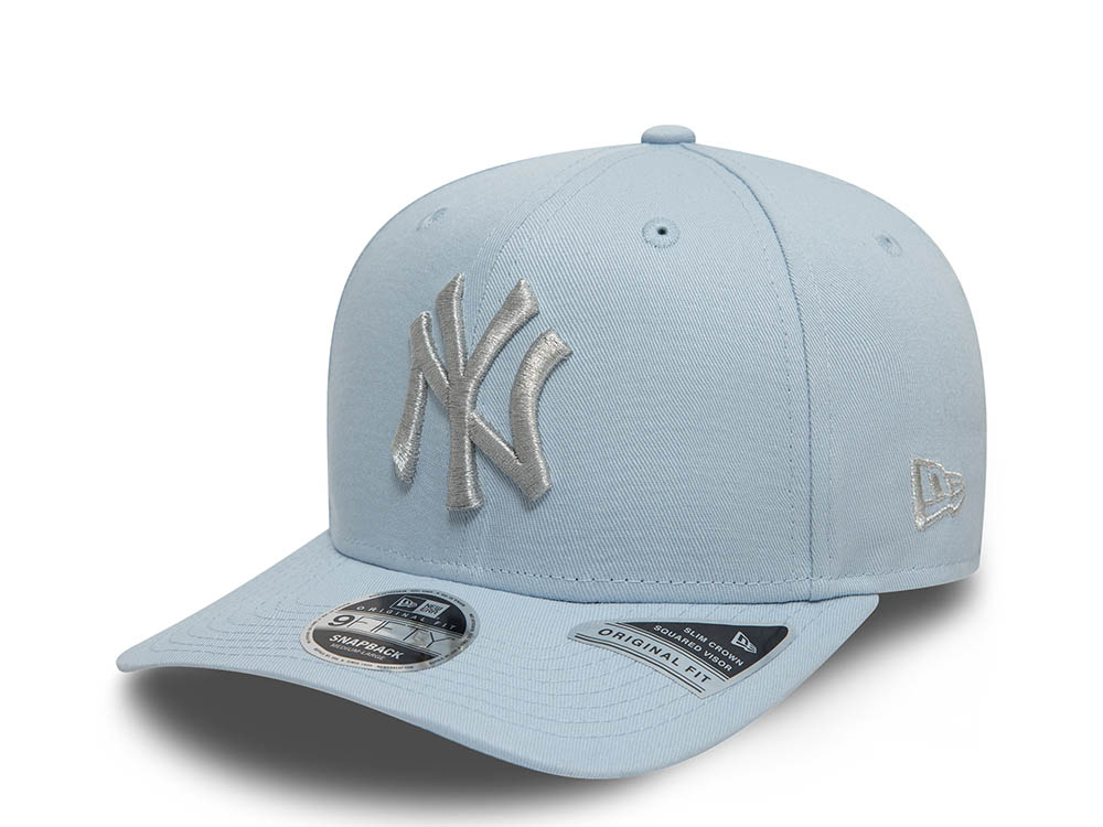 New Era New York Yankees Metallic Pale Blue 9Fifty Original Fit Snapback Casquette