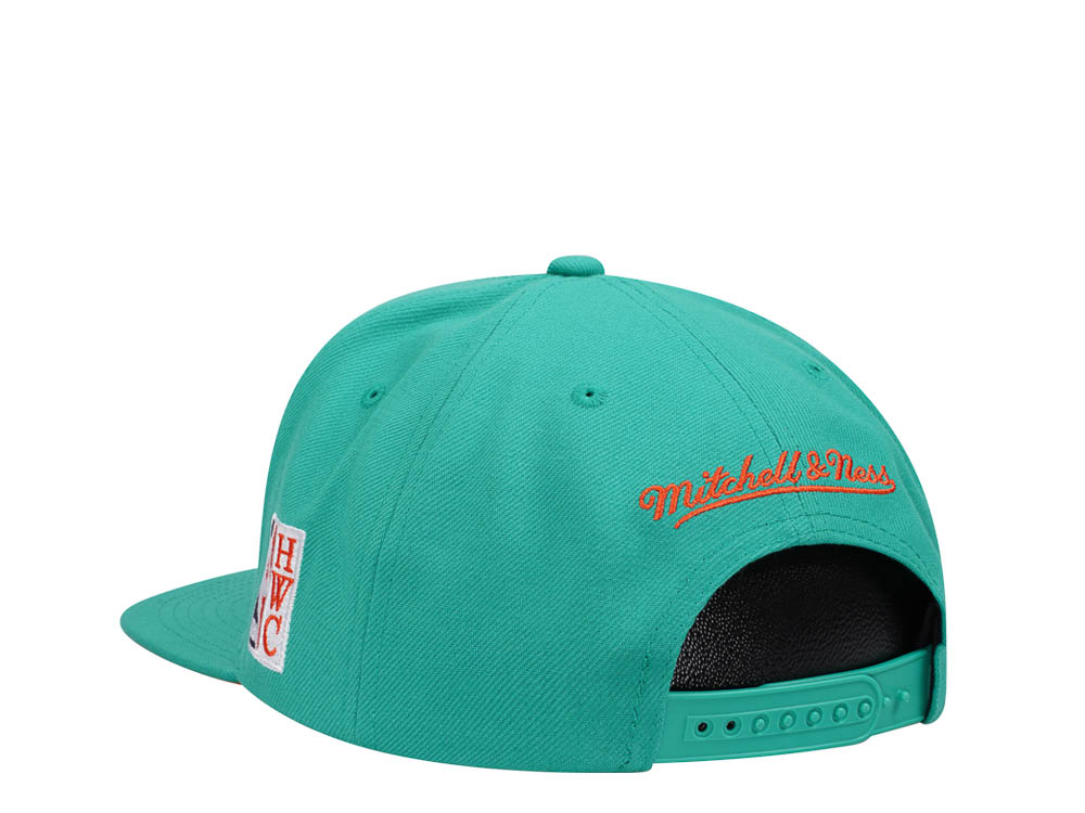 Mitchell & Ness San Antonio Spurs Desert Green Hardwood Classic All Star Weekend Snapback Casquette