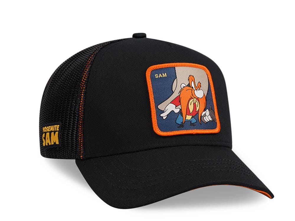 Capslab Looney Tunes Yosemite Sam Black Trucker Snapback Casquette