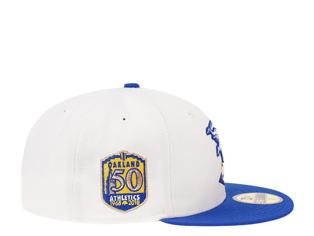 New Era Oakland Athletics 50th Anniversary Cream Color Flip Edition 59Fifty Fitted Casquette