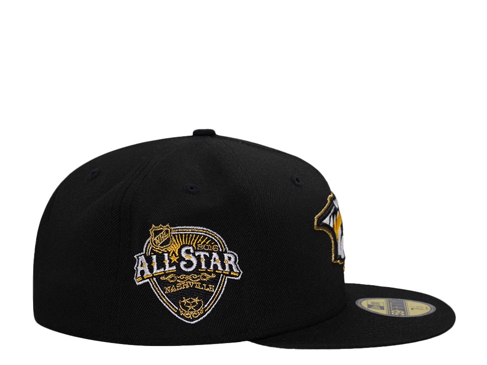 New Era Nashville Predators All Star Game 2016 Black Gold Edition 59Fifty Fitted Casquette
