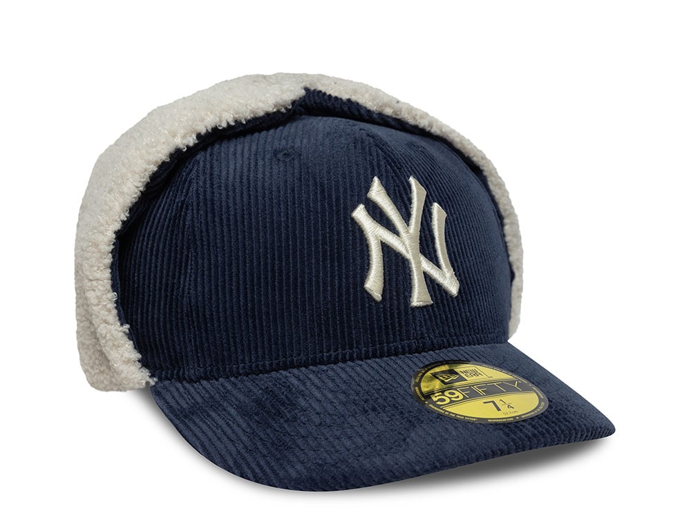 New Era New York Yankees Corduroy Navy Prime Dogear Edition 59Fifty Dogear Fitted Casquette