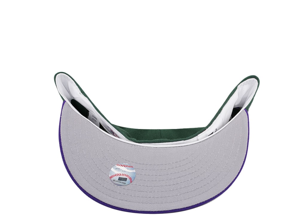 New Era Tampa Bay Rays 25th Anniversary Purple Green Two Tone Edition 59Fifty Fitted Casquette