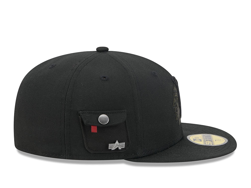 New Era Alpha Industries Chicago Blackhawks Navy Prime Edition 59Fifty Fitted Casquette