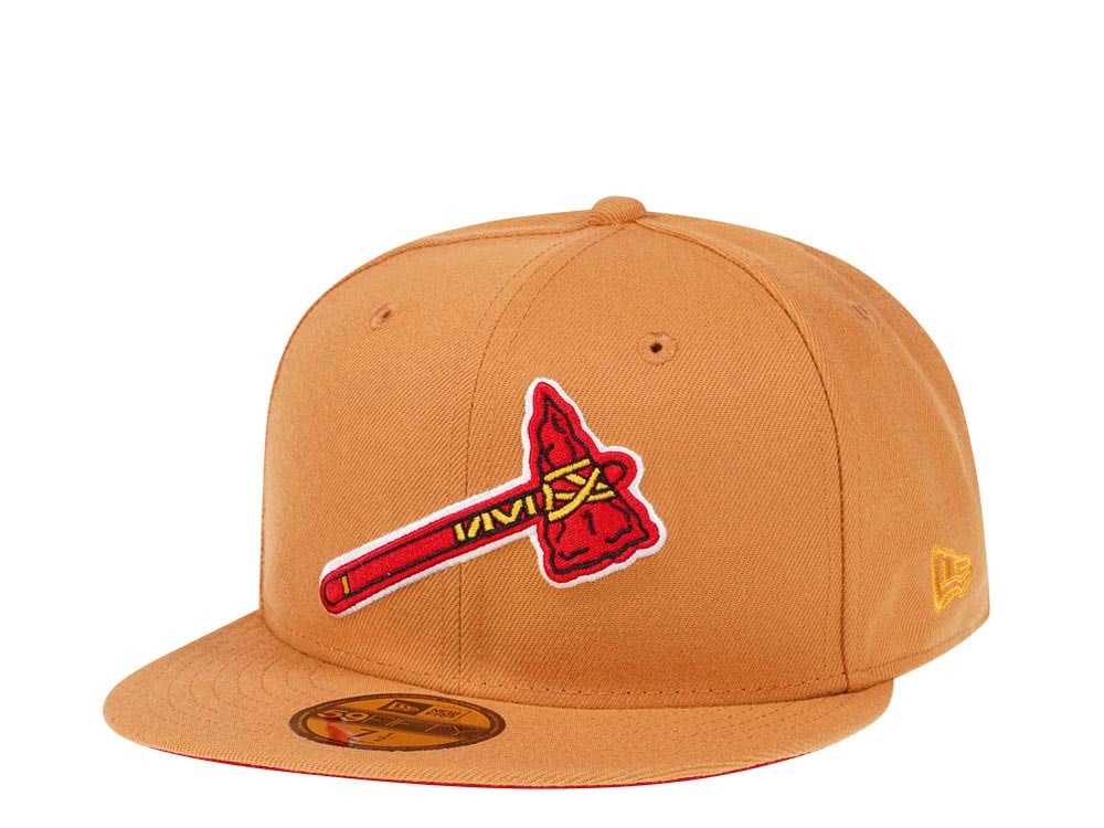 New Era Atlanta Braves Panama Tan Prime Edition 59Fifty Fitted Casquette