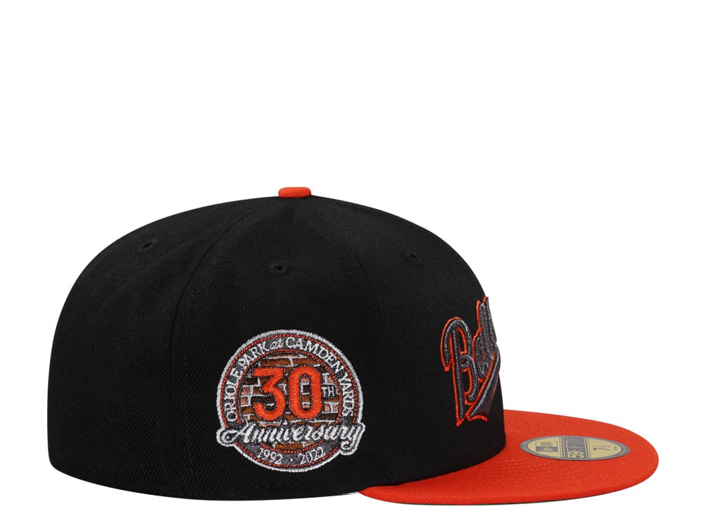 New Era Baltimore Orioles 30th Anniversary Metallic Throwback Two Tone Edition 59Fifty Fitted Casquette