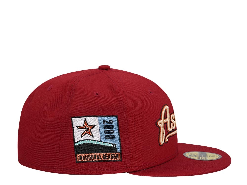 New Era Houston Astros Inaugural Season 2000 Brick Red Classic Edition 59Fifty Fitted Casquette