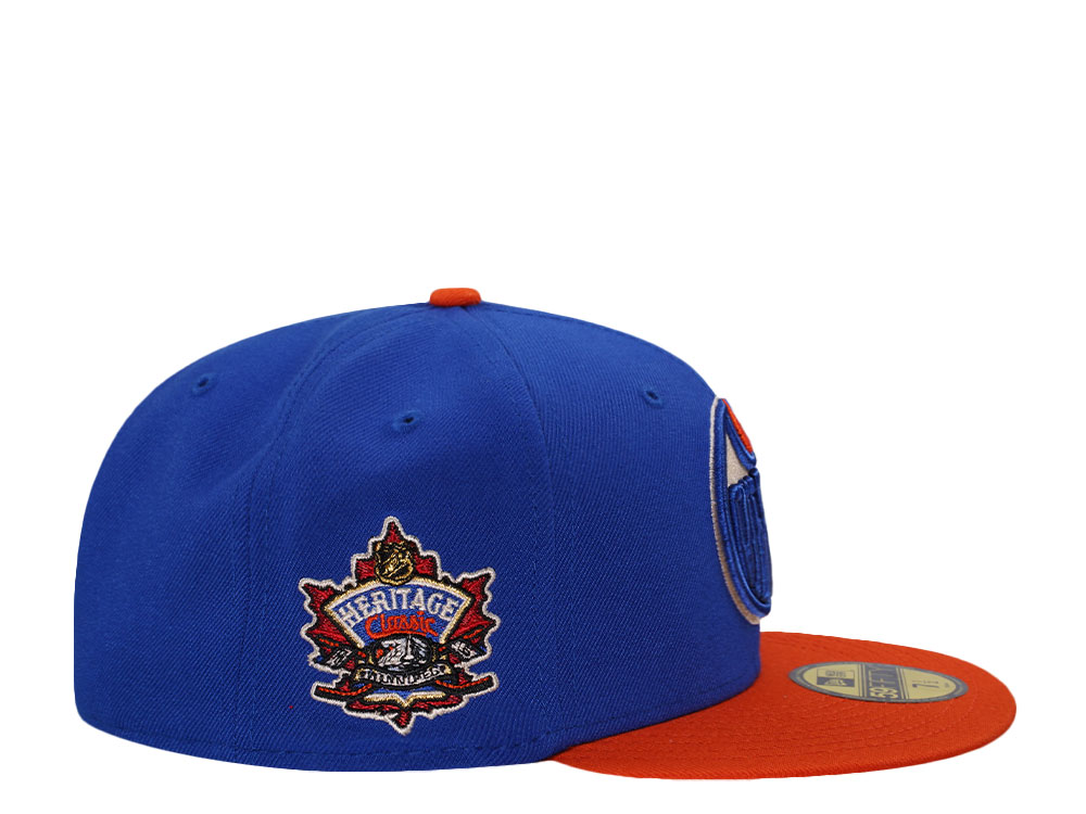 New Era Edmonton Oilers Heritage Classic 2016 Blue Two Tone Edition 59Fifty Fitted Casquette
