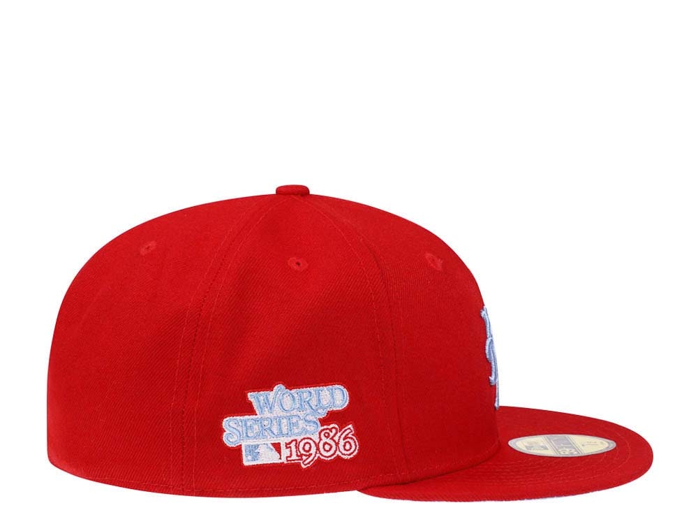 New Era New York Mets World Series 1986 Red Glacier Blue Paisley Edition 59Fifty Fitted Casquette