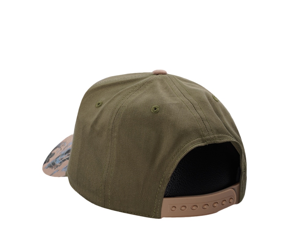American Needle Miller High Life Buckhorn Army Green Two Tone Edition Snapback Casquette