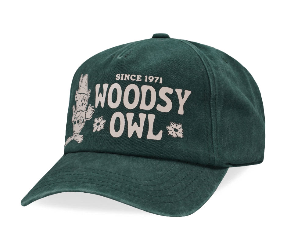 American Needle Woodsy Owl Walker Dark Green Snapback Casquette