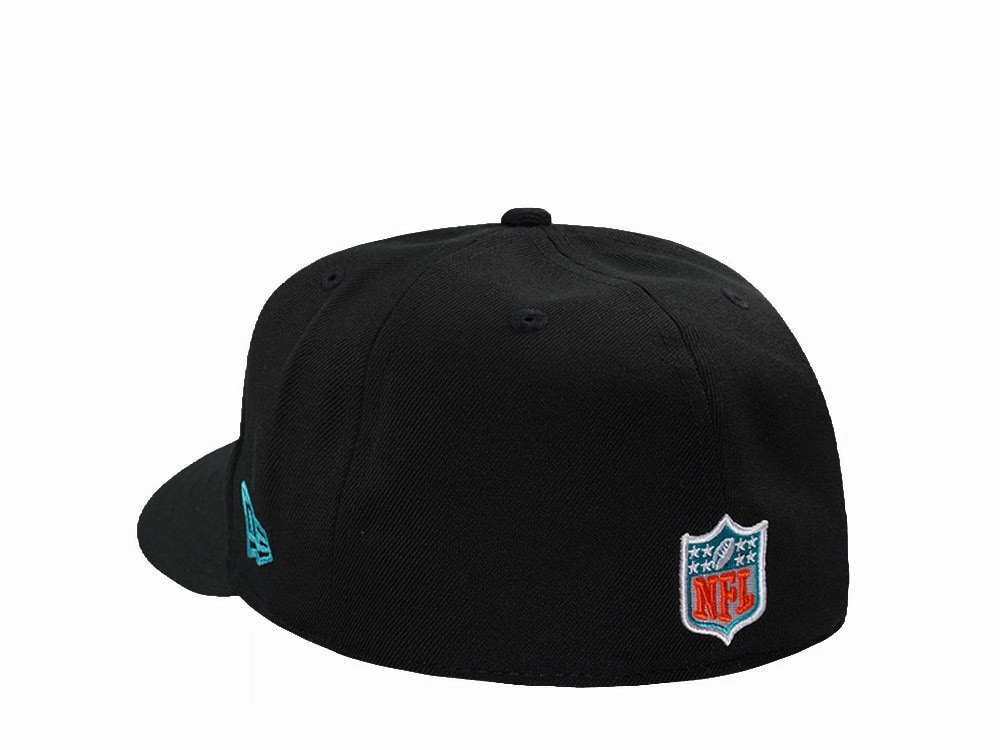 New Era Miami Dolphins Black Classic Edition Pre Curved 59Fifty Fitted Casquette