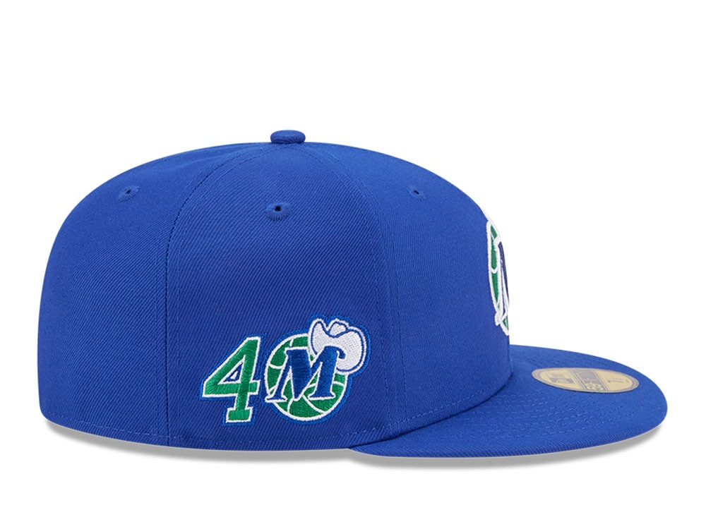 New Era Dallas Mavericks HWC 40th Anniversary Blue 59Fifty Fitted Casquette