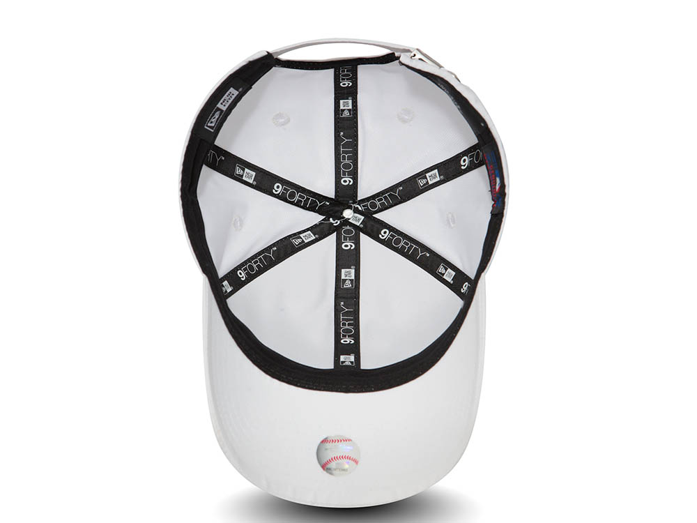 New Era New York Yankees White Basic Flawless 9Forty Strapback Casquette