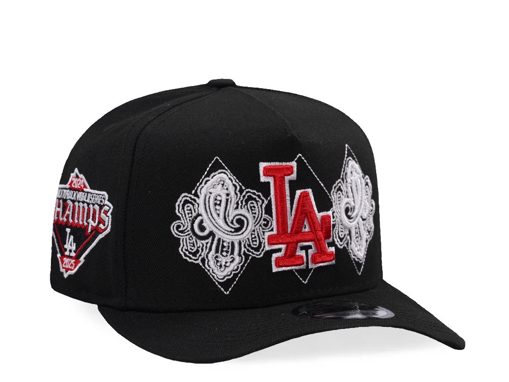 New Era Los Angeles Dodgers World Series Champions 2025 Black Prime Edition 9Fifty A Frame Snapback Casquette