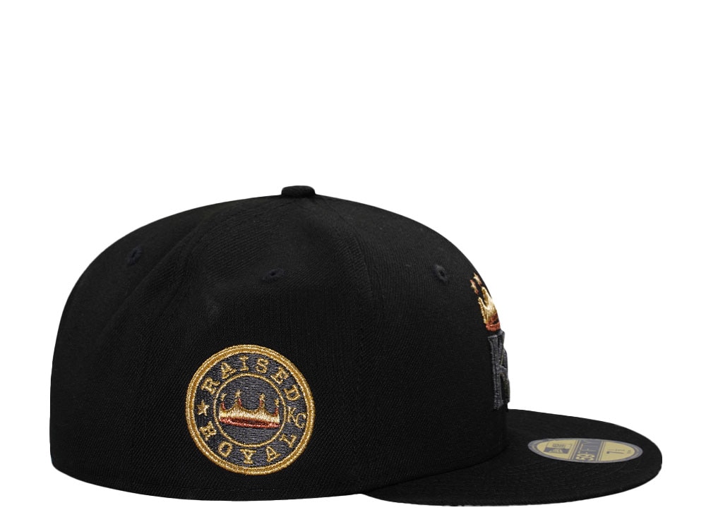 New Era Kansas City Royals Blackout Gold Edition 59Fifty Fitted Casquette