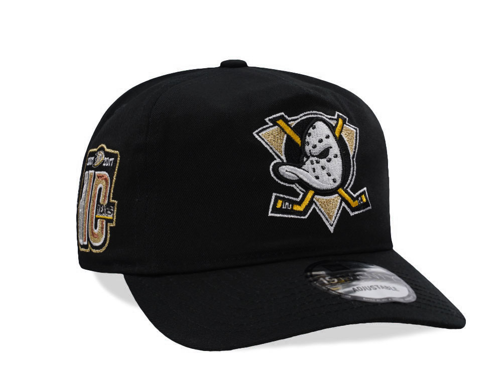 New Era Anaheim Ducks 10th Anniversary Black Prime Edition 19Twenty Snapback Casquette