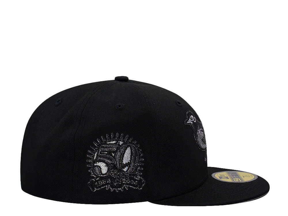 New Era Baltimore Orioles 50th Anniversary Black on Black Prime Edition 59Fifty Fitted Casquette