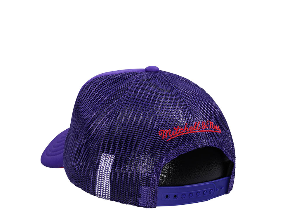Mitchell & Ness Toronto Raptors Purple Billboard Trucker Snapback Casquette