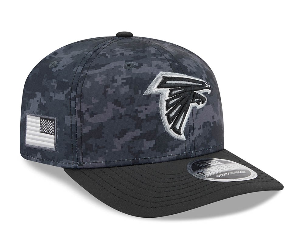 New Era Atlanta Falcons NFL Salute to Service 2026 Digi Camo Black 9Seventy Stretch Snapback Casquette