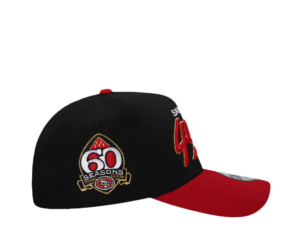New Era San Francisco 49ers 60 Seasons Two Tone 9Forty A Frame Snapback Casquette