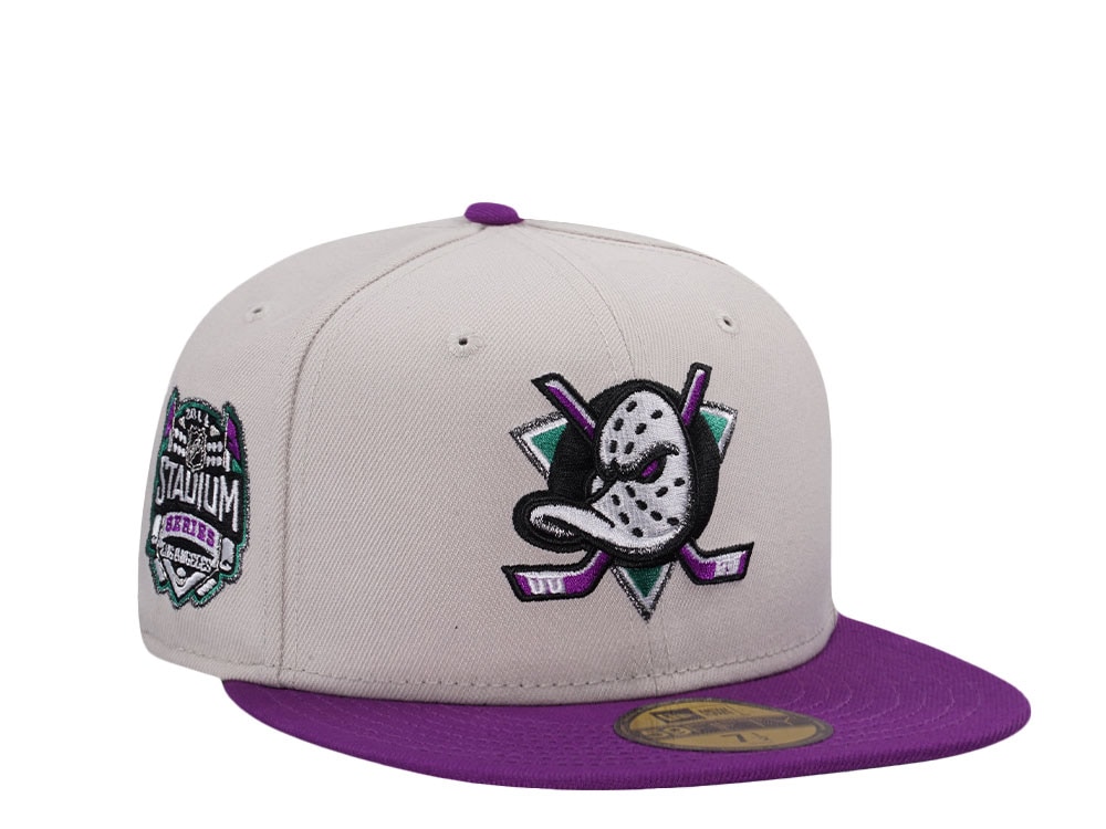New Era Anaheim Ducks Stadium Series 2014 Stone Grape Two Tone Edition 59Fifty Fitted Casquette