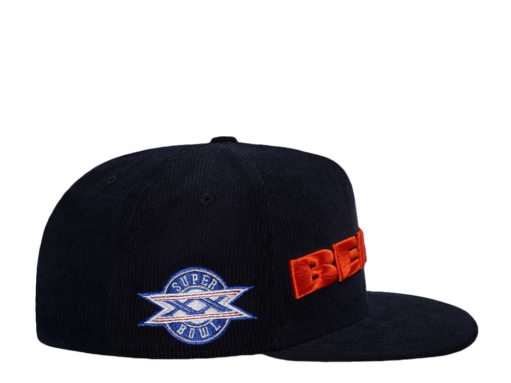 New Era Chicago Bears Corduroy Throwback Edition 59Fifty A Frame Fitted Casquette