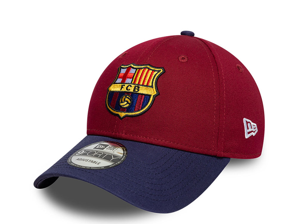 New Era Barcelona Fc Maroon Two Tone 9Forty Snapback Casquette
