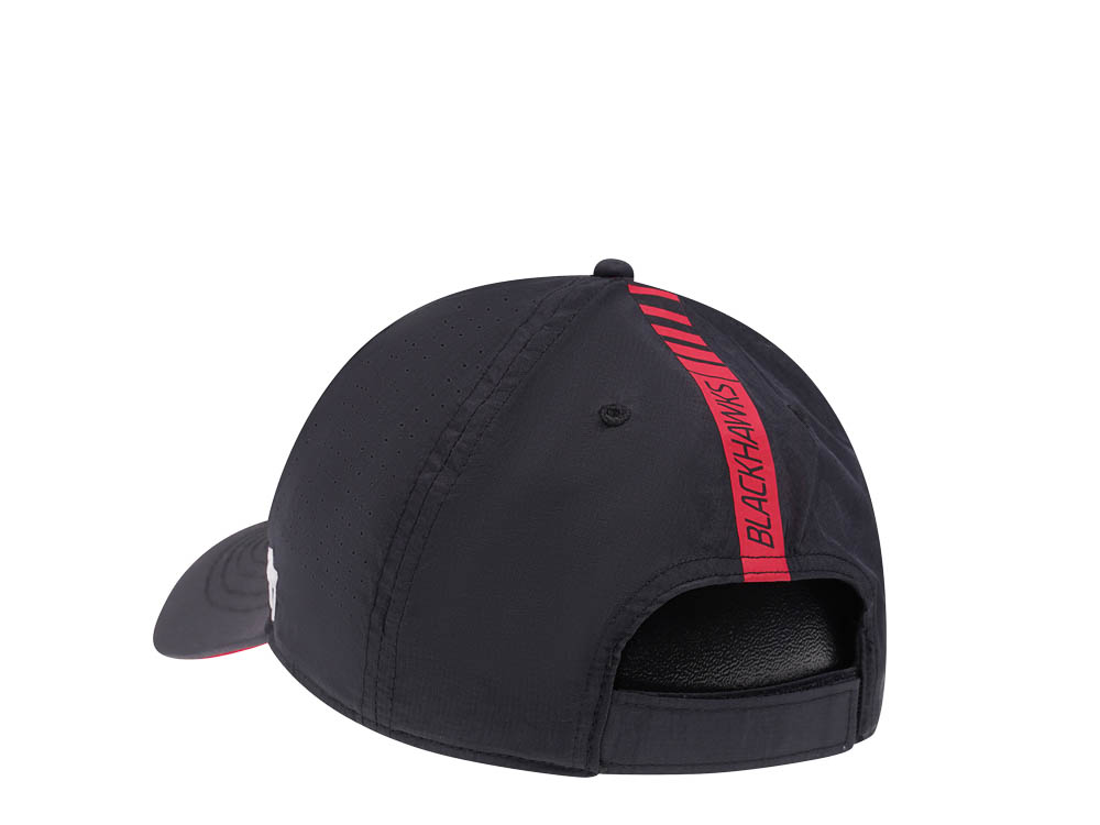 47Brand Chicago Blackhawks Black Back Line Nylon Strapback Casquette