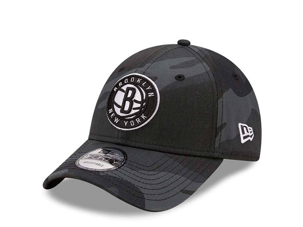 New Era Brooklyn Nets Dark Camo 9Forty Strapback Casquette