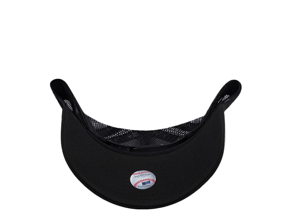 New Era New York Mets Black On Black Edition 9Forty A Frame Trucker Snapback Casquette