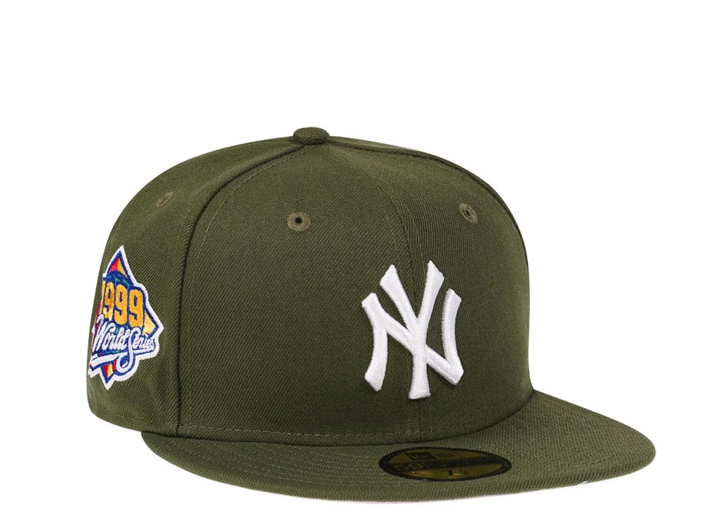 New Era New York Yankees World Series 1999 Rifle Green and Stone Edition 59Fifty Fitted Casquette