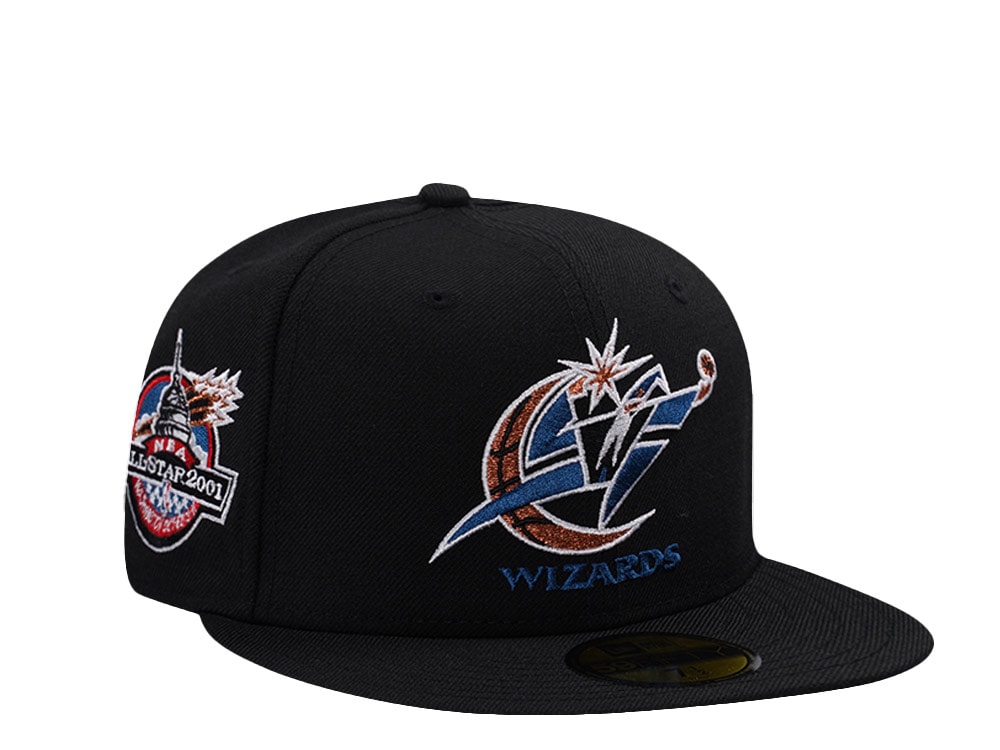 New Era Washington Wizards All Star Game 2001 Wool Black Throwback Edition 59Fifty Fitted Casquette