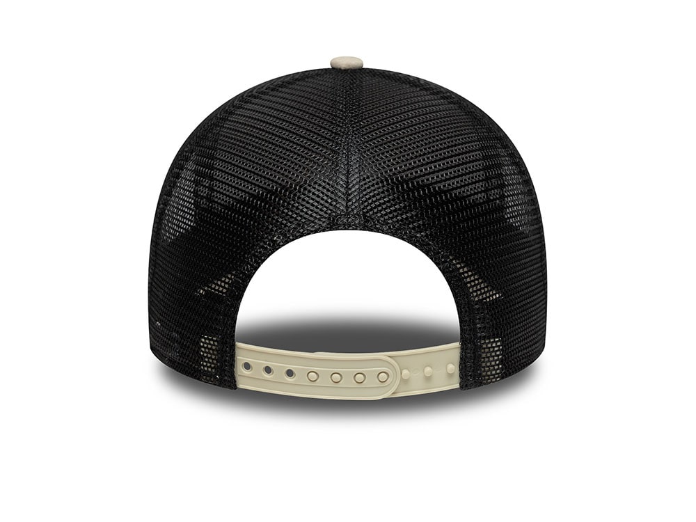 New Era Newcastle United Fc Faux Suede Stone Edition 9Forty A Frame Trucker Snapback Casquette