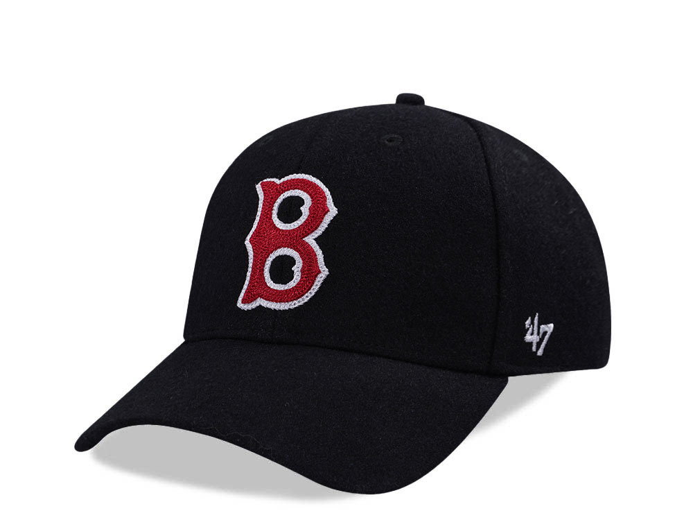 47Brand Boston Red Sox Cooperstown Black MVP Snapback Casquette