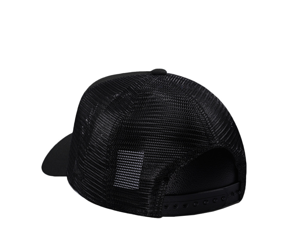 New Era Seattle Mariners Black On Black Edition 9Forty A Frame Trucker Snapback Casquette