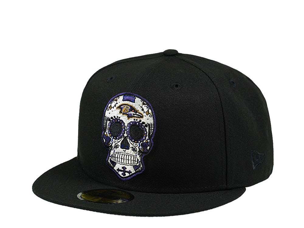 New Era Baltimore Ravens Skull Edition 59Fifty Fitted Casquette