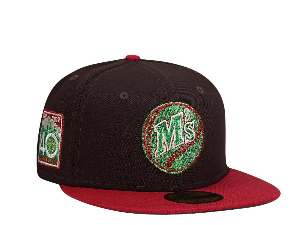 New Era Seattle Mariners 40th Anniversary Finest Metallic Two Tone Edition 59Fifty Fitted Casquette