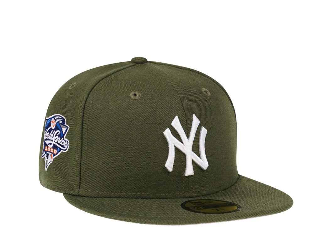 New Era New York Yankees World Series 2000 Rifle Green and Stone Edition 59Fifty Fitted Casquette