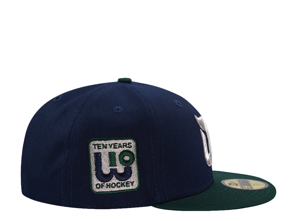 New Era Hartford Whalers 10th Anniversary Navy Two Tone Edition 59Fifty Fitted Casquette