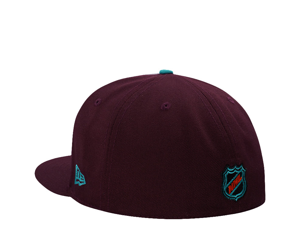 New Era Anaheim Ducks 30th Anniversary Maroon Prime Edition 59Fifty Fitted Casquette