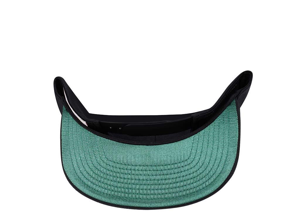 Mitchell & Ness Milwaukee Bucks Black Zig Zag Satin Undervisor Snapback Casquette