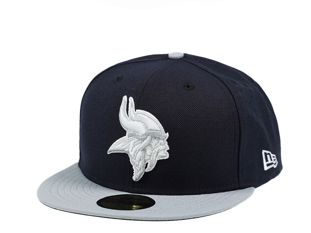 New Era Minnesota Vikings Navy and Gray Edition 59Fifty Fitted Casquette