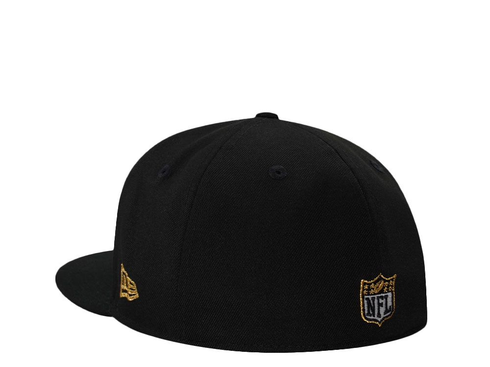 New Era New Orleans Saints Super Bowl Champions 2009 Skull Metallic Glow Prime Edition 59Fifty Fitted Casquette