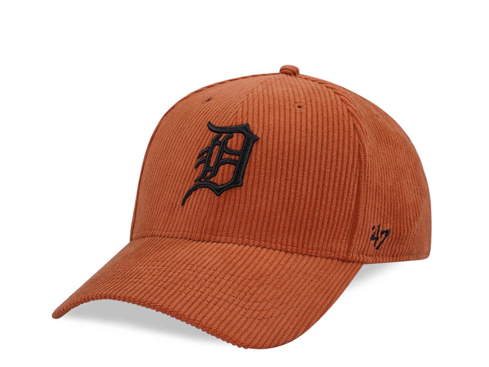 47Brand Detroit Tigers Burnt Orange Thick Cord MVP Strapback Casquette