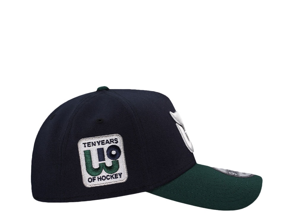 New Era Hartford Whalers 10th Anniversary Navy Two Tone Edition 9Forty A Frame Snapback Casquette