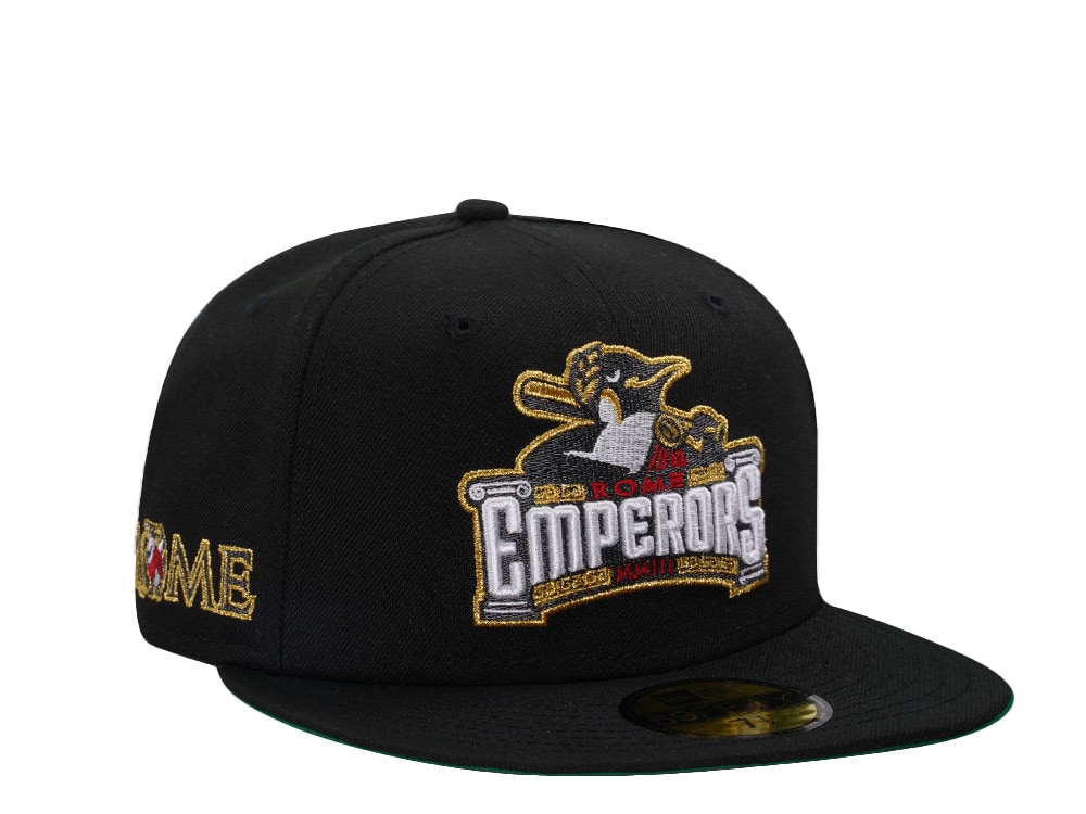 New Era Rome Emperors Black Gold Throwback Edition 59Fifty Fitted Casquette