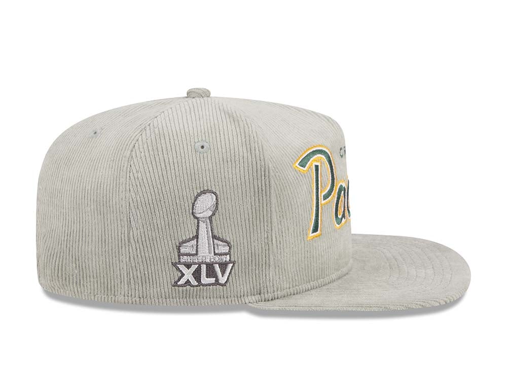 New Era Green Bay Packers Super Bowl XLV Cord Golfer Edition Snapback Casquette