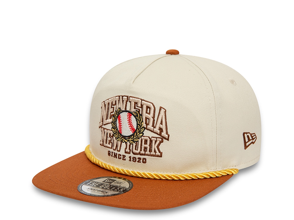 New Era Brown New World Golfer Snapback Casquette