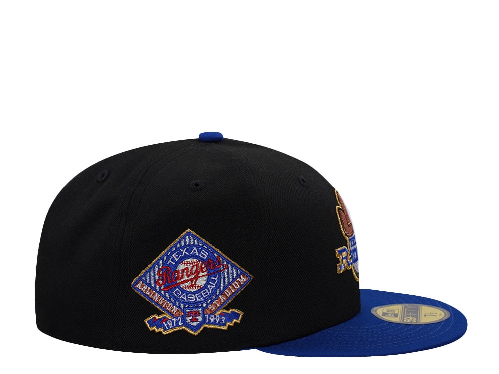 New Era Texas Rangers Arlington Stadium Black Two Tone Edition 59Fifty Fitted Casquette